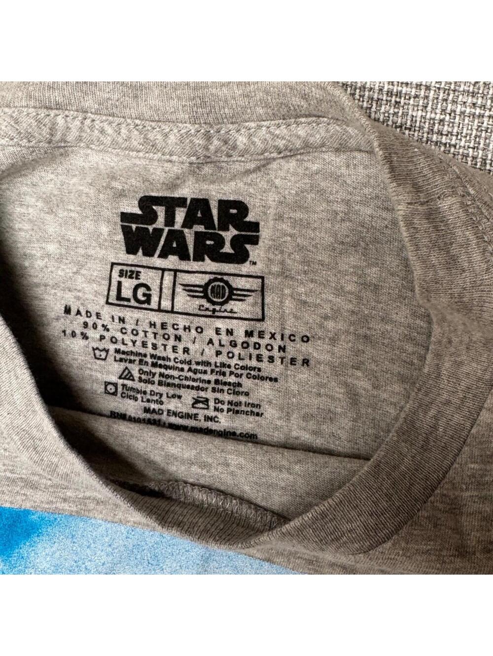 Star Wars AT-AT Walker Hoth Battle Gray Graphic T-Shirt Size L Fifth Sun - Picture 3 of 6
